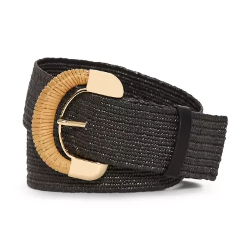 Liz Claiborne Half Rattan Womens Belt