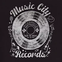 Womens Juniors Crew Neck Short Sleeve Boxy Fit Graphic T-Shirt