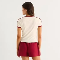 Dr Pepper Baby Womens Juniors Crew Neck Short Sleeve Graphic T-Shirt