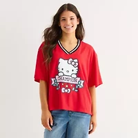 Hello Kitty Jersey Womens Juniors Short Sleeve