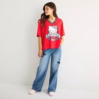 Hello Kitty Jersey Womens Juniors Short Sleeve