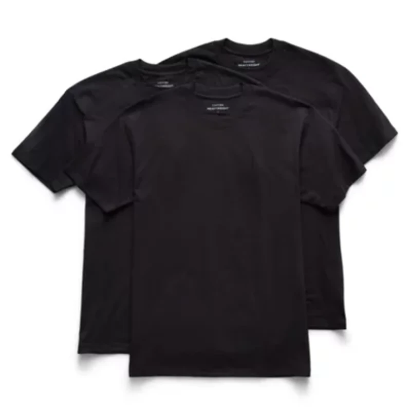 Stafford Heavyweight Cotton Mens 3 Pack Short Sleeve Crew Neck T-Shirt