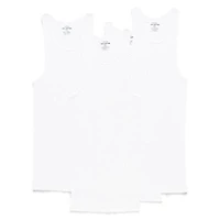 Stafford Super Soft Cotton Mens Round Neck Sleeveless 4 Pack Tank