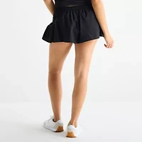 Arizona Womens Mid Rise Juniors Active Pull-On Short