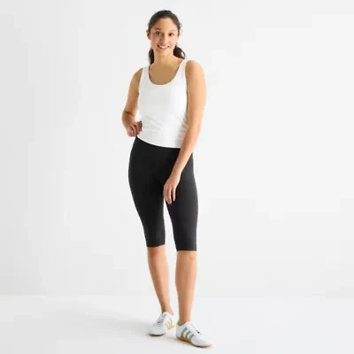 Arizona Womens Mid Rise Juniors Capri Legging