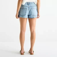 Arizona Womens Low Rise Juniors Denim Short