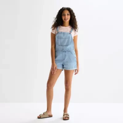 Arizona Sleeveless Womens Overalls Juniors
