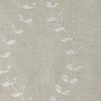 Max Blackout Lindley Linen Blend Embroidered Grommet Top 100% Single Curtain Panel