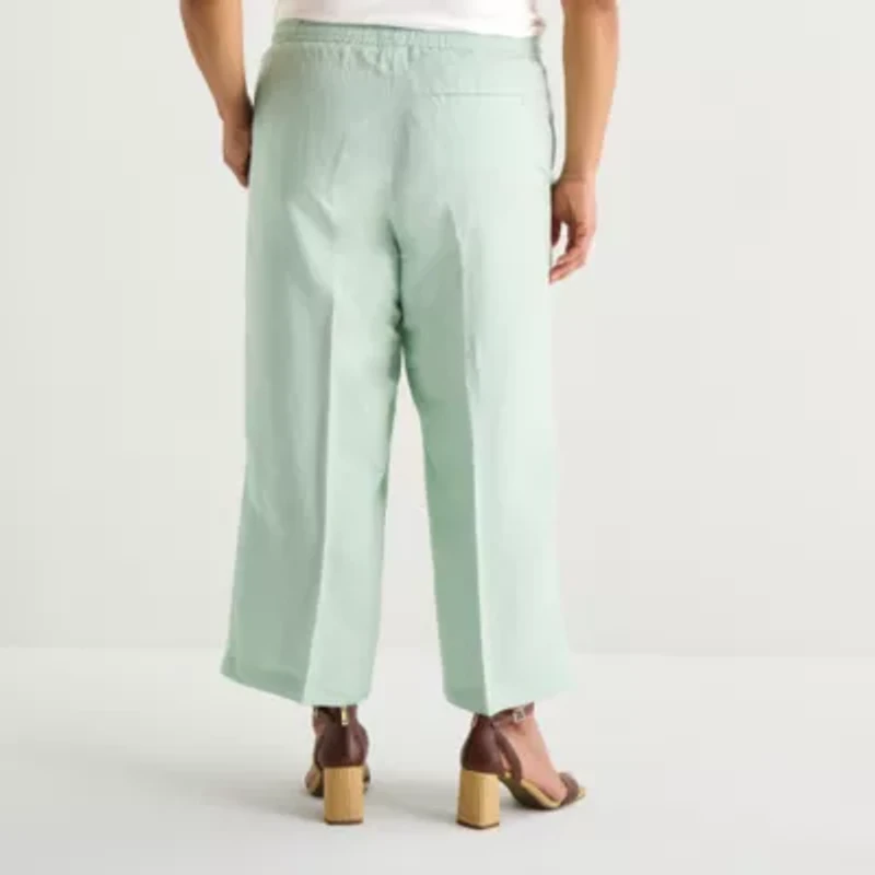 Liz Claiborne Womens Plus Pull-On Pant