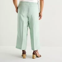 Liz Claiborne Womens Plus Pull-On Pant