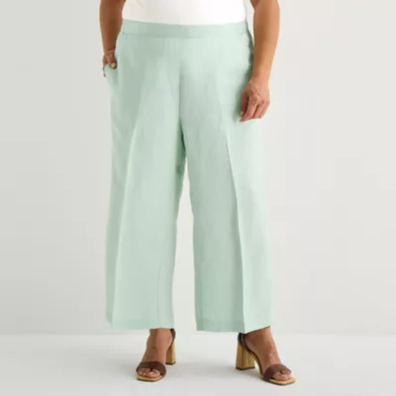 Liz Claiborne Womens Plus Pull-On Pant