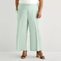 Liz Claiborne Womens Plus Pull-On Pant