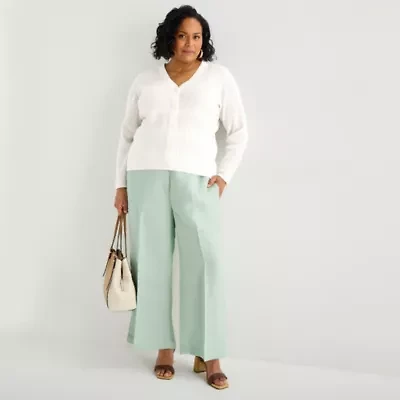 Liz Claiborne Womens Plus Pull-On Pant
