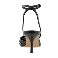 RM Rebecca Minkoff Fiona Womens Round Closed Toe Spool Heel Pumps