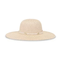 JS Jessica Simpson Pearl Band Womens Floppy Hat