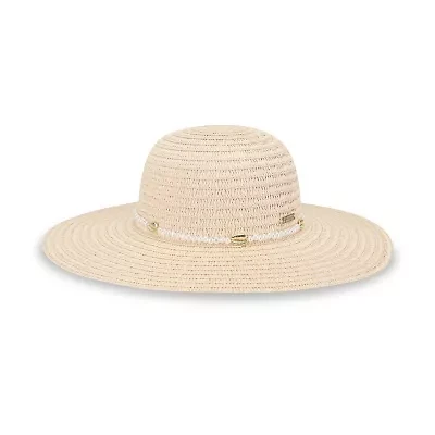 JS Jessica Simpson Pearl Band Womens Floppy Hat