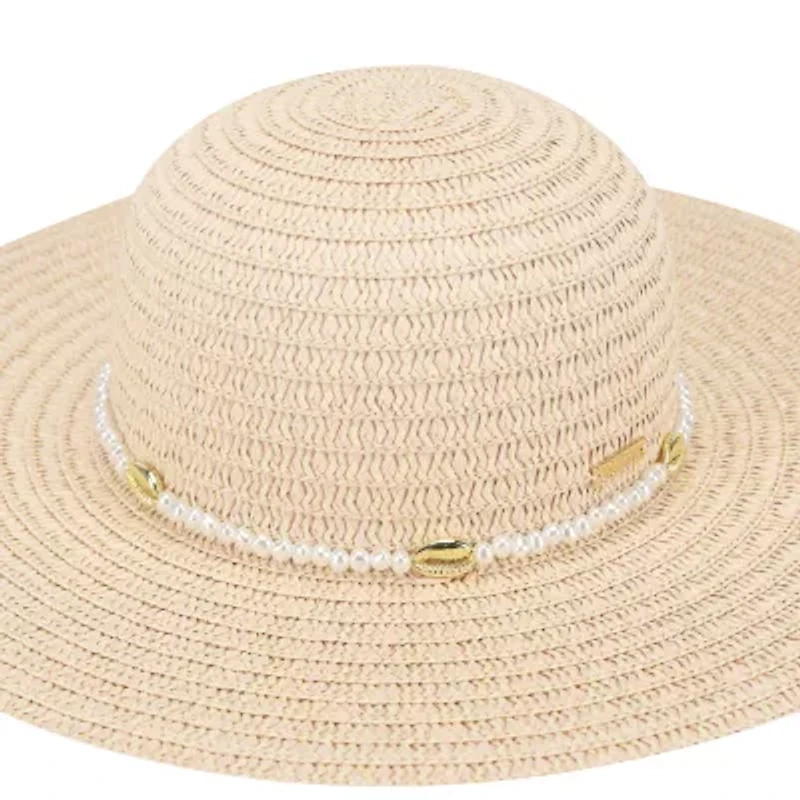 JS Jessica Simpson Pearl Band Womens Floppy Hat
