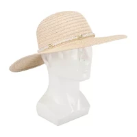 JS Jessica Simpson Pearl Band Womens Floppy Hat