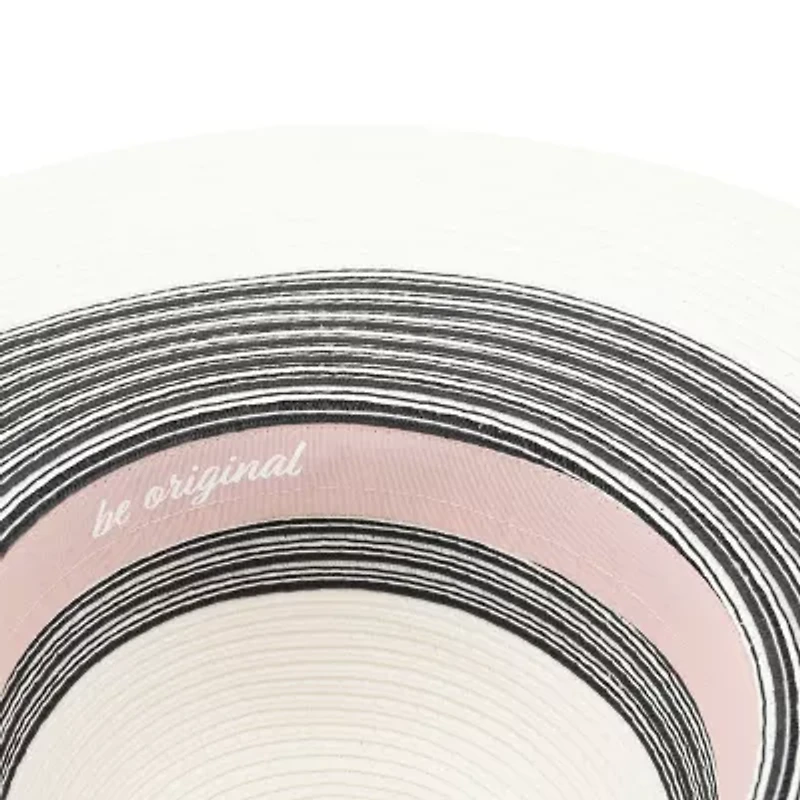 JS Jessica Simpson Black And White Stripe Womens Floppy Hat