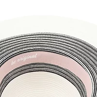 JS Jessica Simpson Black And White Stripe Womens Floppy Hat