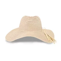 JS Jessica Simpson Stripe Shimmer Womens Floppy Hat