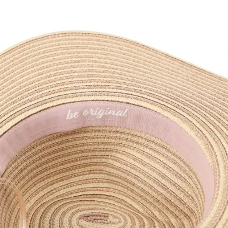 JS Jessica Simpson Stripe Shimmer Womens Floppy Hat