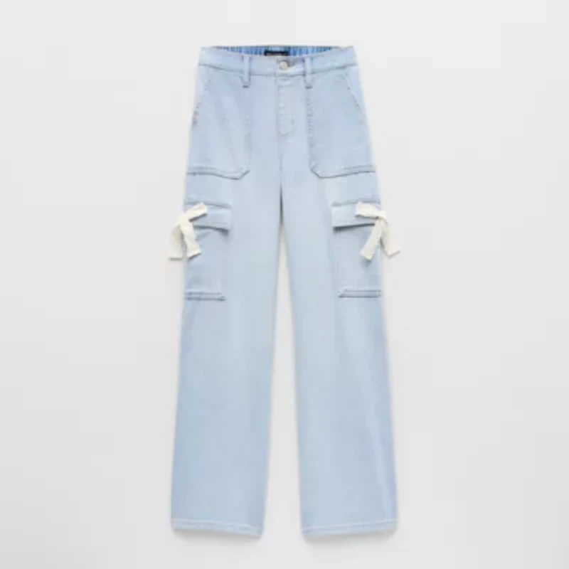 Vanilla Star Big Kid Girls Wide Leg Cargo Pant