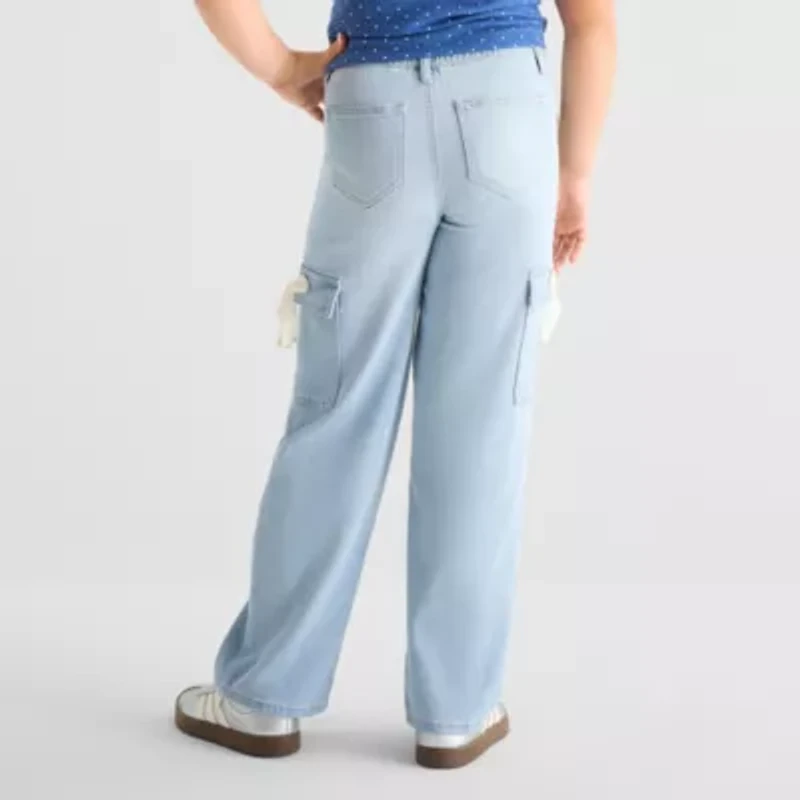 Vanilla Star Big Kid Girls Wide Leg Cargo Pant