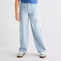 Vanilla Star Big Kid Girls Wide Leg Cargo Pant