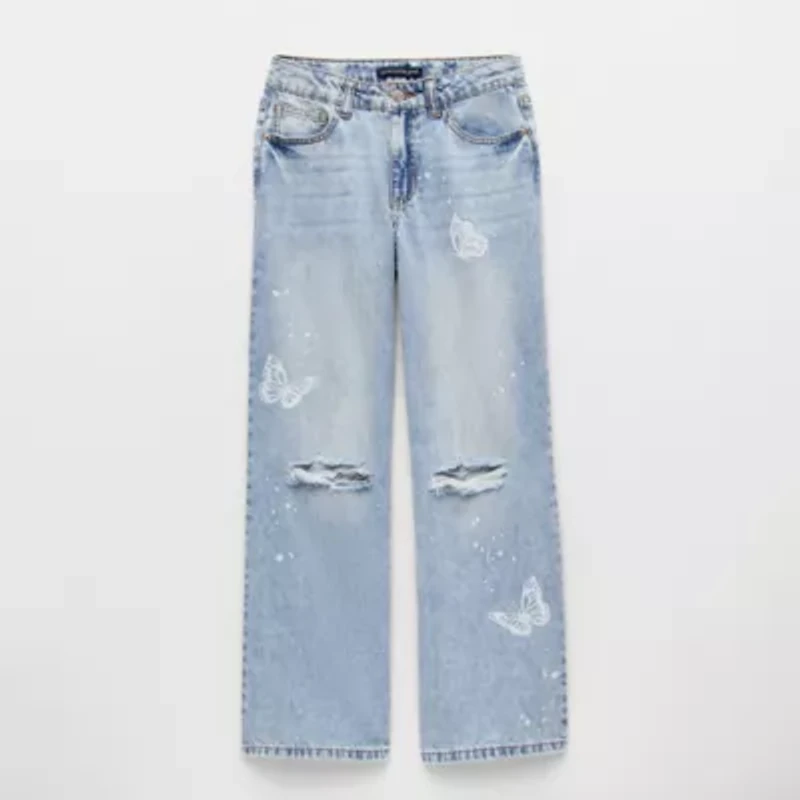 Vanilla Star Big Kid Girls Wide Leg Jean