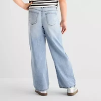 Vanilla Star Big Kid Girls Wide Leg Jean