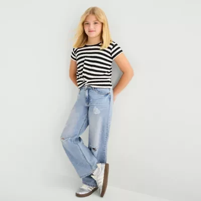 Vanilla Star Big Kid Girls Wide Leg Jean