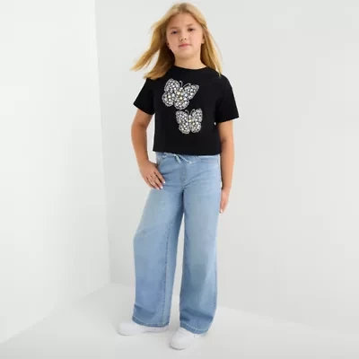 Vanilla Star Big Kid Girls Wide Leg Jean