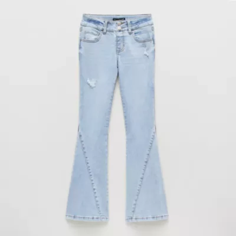 Vanilla Star Big Kid Girls High Rise Flare Leg Jean