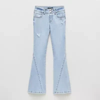 Vanilla Star Big Kid Girls High Rise Flare Leg Jean