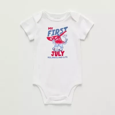 Okie Dokie Baby Unisex Round Neck Short Sleeve Rib Bodysuit