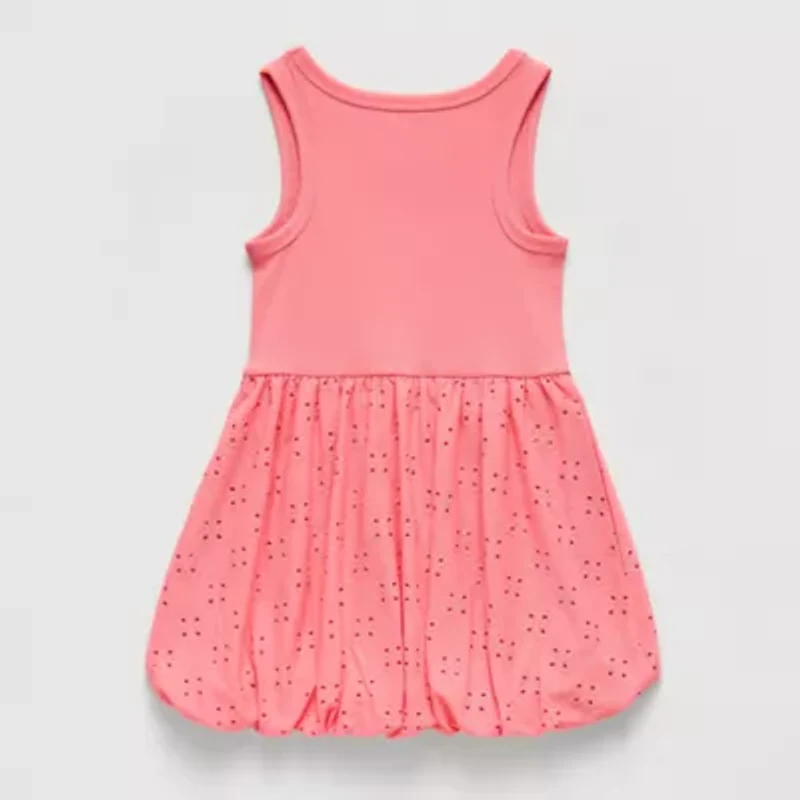 Okie Dokie Toddler & Little Girls Bubble Hem Sleeveless A-Line Dress