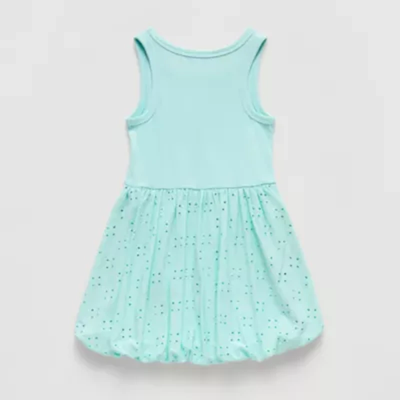 Okie Dokie Toddler & Little Girls Bubble Hem Sleeveless A-Line Dress