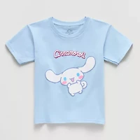 Little & Big Kid Girls Crew Neck Short Sleeve Regular Fit Cinnamoroll Graphic T-Shirt