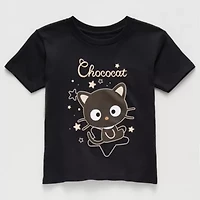 Little & Big Kid Girls Crew Neck Short Sleeve Regular Fit Hello Kitty Graphic T-Shirt