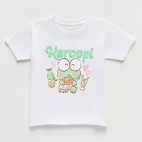 Little & Big Kid Girls Crew Neck Short Sleeve Regular Fit Hello Kitty Graphic T-Shirt