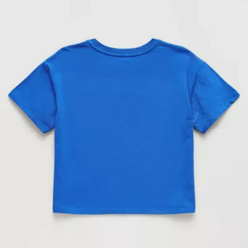 Thereabouts Little & Big Kid Girls Crew Neck Short Sleeve Boxy Fit Graphic T-Shirt