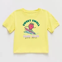 Xersion Little & Big Kid Girls Crew Neck Short Sleeve Relaxed Fit Graphic T-Shirt
