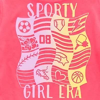 Xersion Little & Big Kid Girls Crew Neck Short Sleeve Regular Fit Graphic T-Shirt