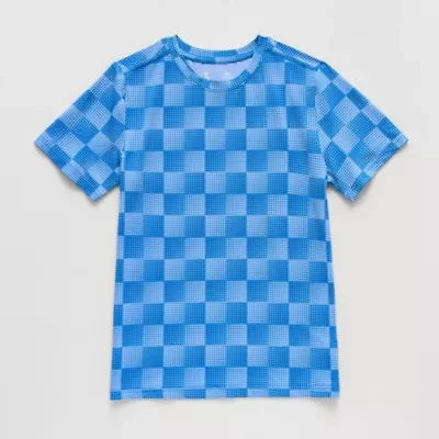 Xersion Little & Big Kid Boys Crew Neck Short Sleeve Moisture Wicking Active T-Shirt