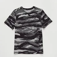 Xersion Little & Big Kid Boys Crew Neck Short Sleeve Moisture Wicking Active T-Shirt