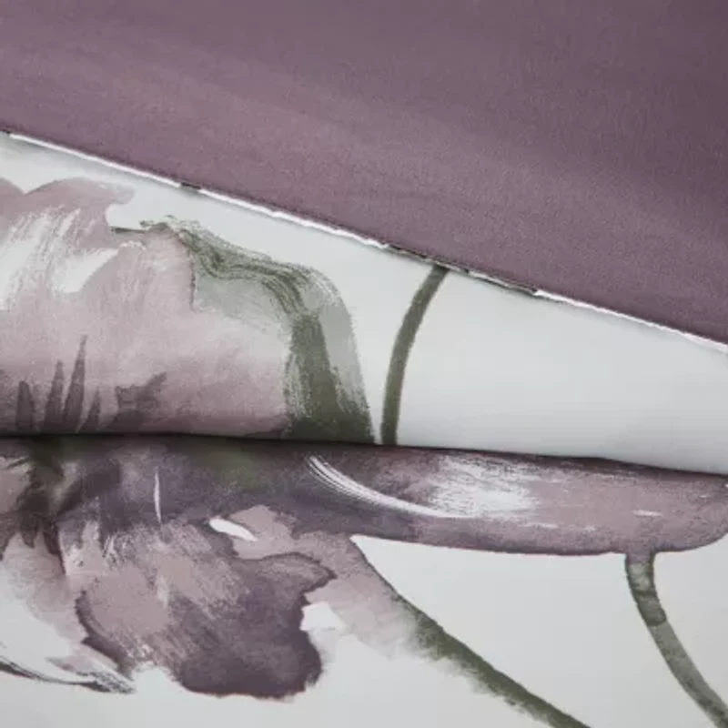 Madison Park Essentials Leena Floral Complete Bedding Set with Sheets