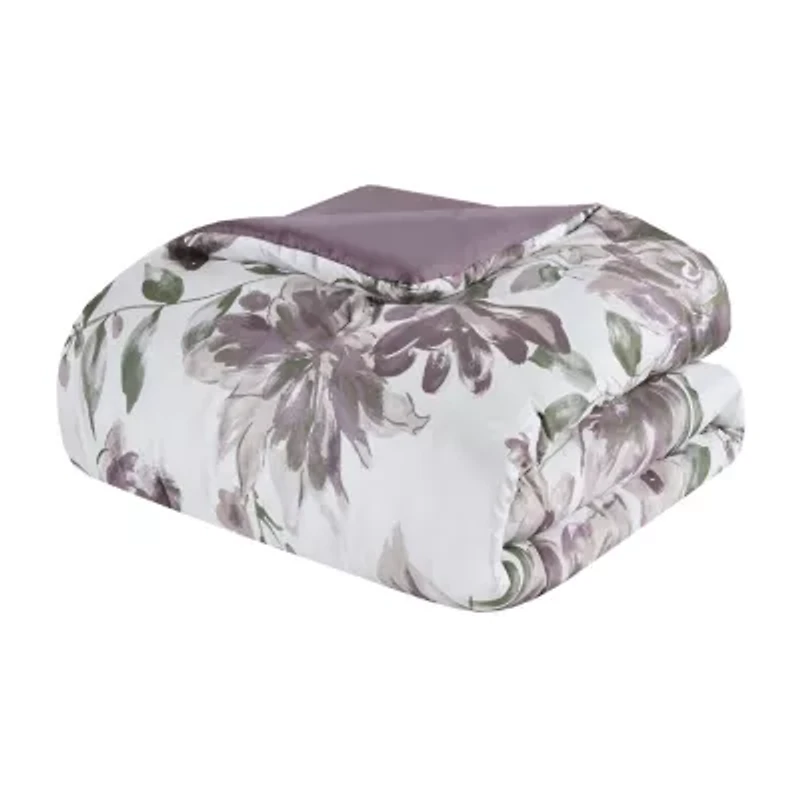 Madison Park Essentials Leena Floral Complete Bedding Set with Sheets