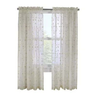 Habitat Grandeur Rod Pocket Light-Filtering Single Curtain Panel