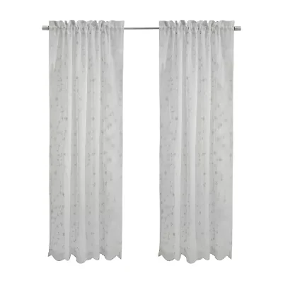 Habitat Grandeur Rod Pocket Light-Filtering Single Curtain Panel